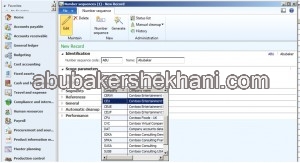 New Number Sequence Scope Parameters