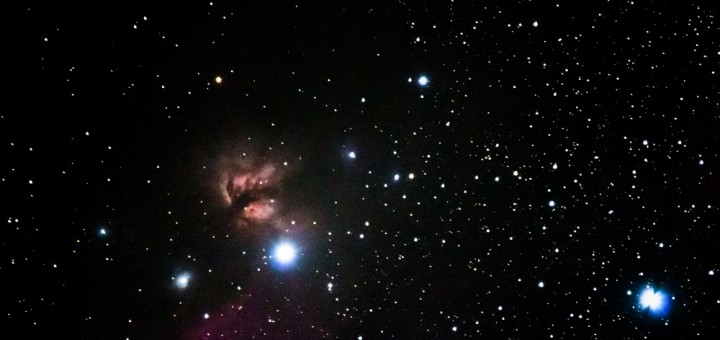 Flame nebula and Horse head nebula