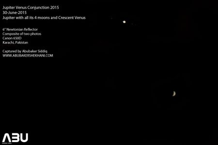 Jupiter-Venus 30-June-2015